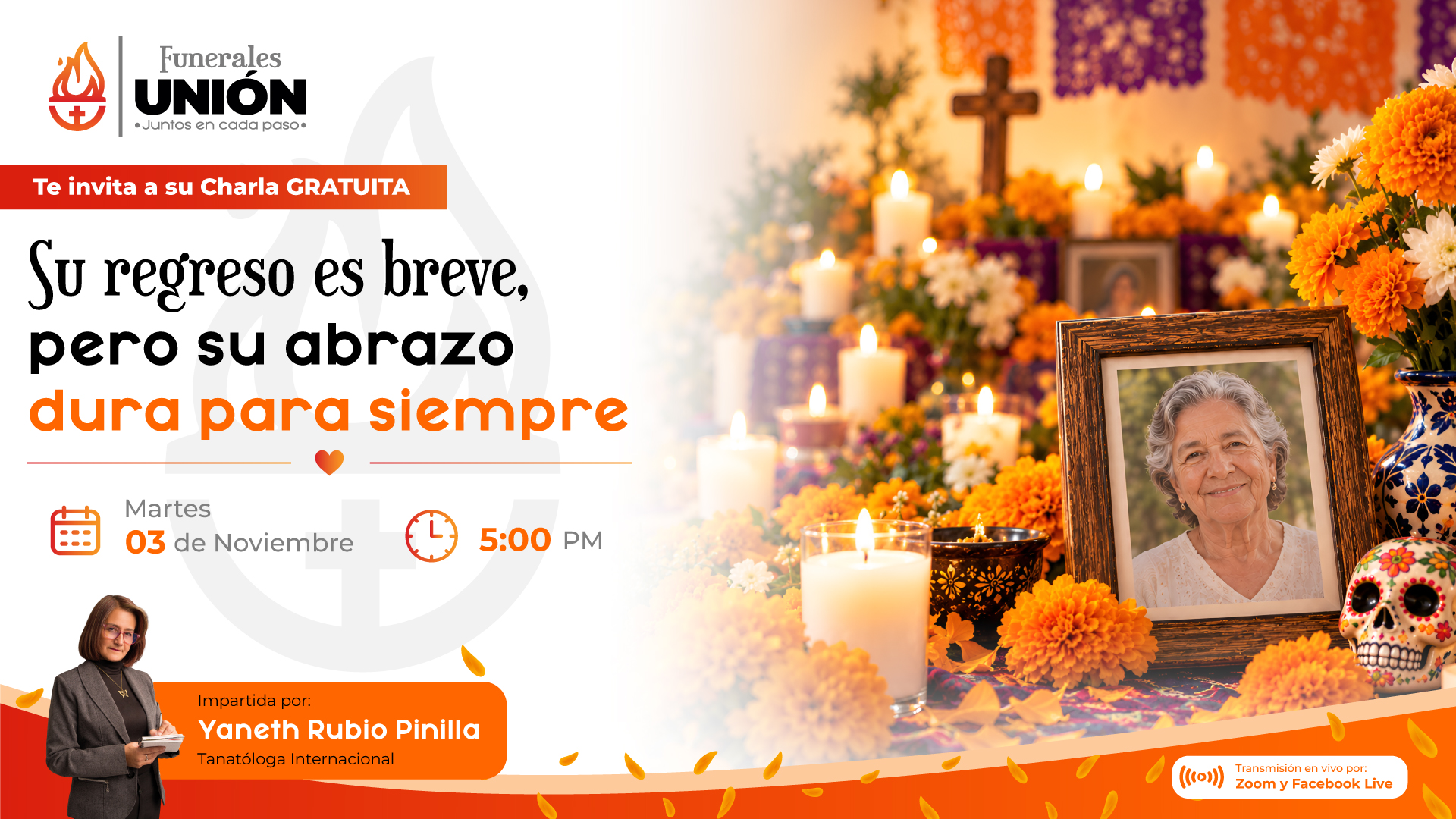 Charla virtual Funerales Unión